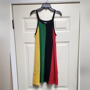 Ladies Juneteenth Crochet Sweater dress (large -14)